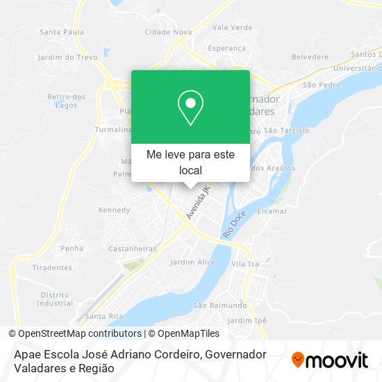 Apae Escola José Adriano Cordeiro mapa