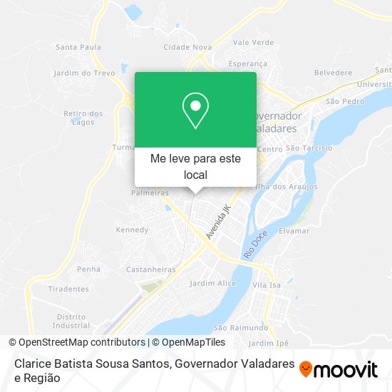 Clarice Batista Sousa Santos mapa