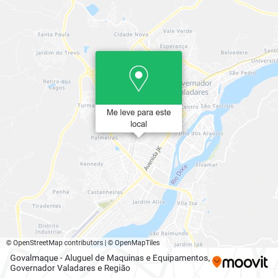 Govalmaque - Aluguel de Maquinas e Equipamentos mapa