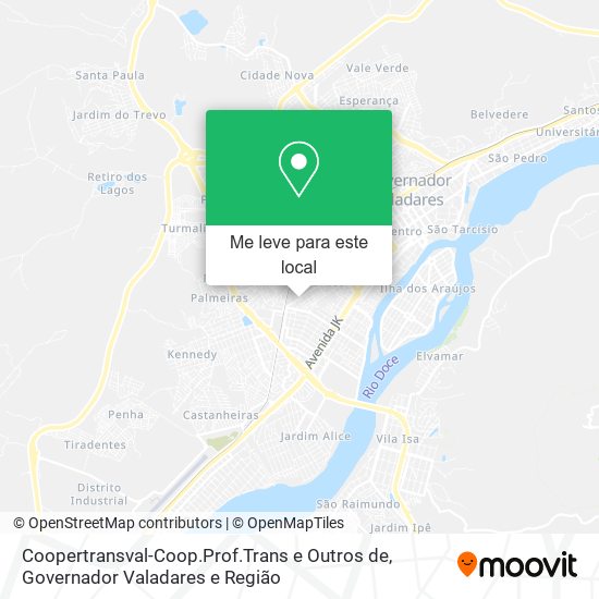 Coopertransval-Coop.Prof.Trans e Outros de mapa