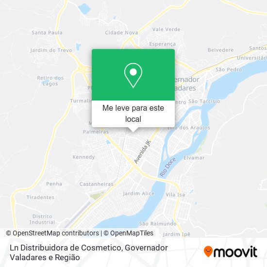 Ln Distribuidora de Cosmetico mapa