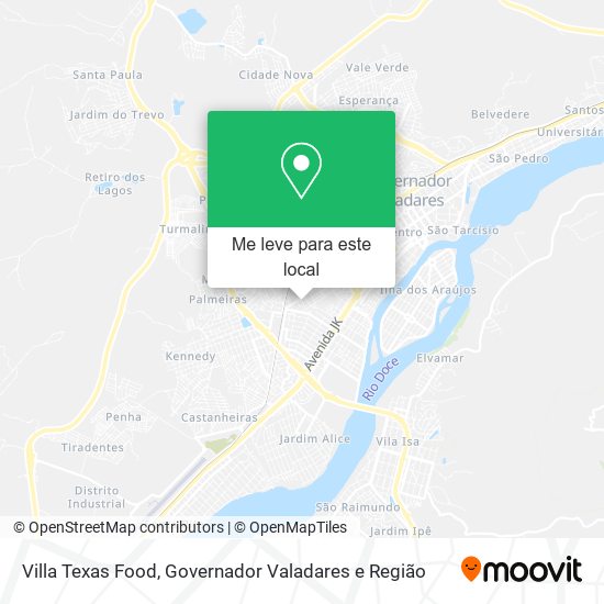 Villa Texas Food mapa