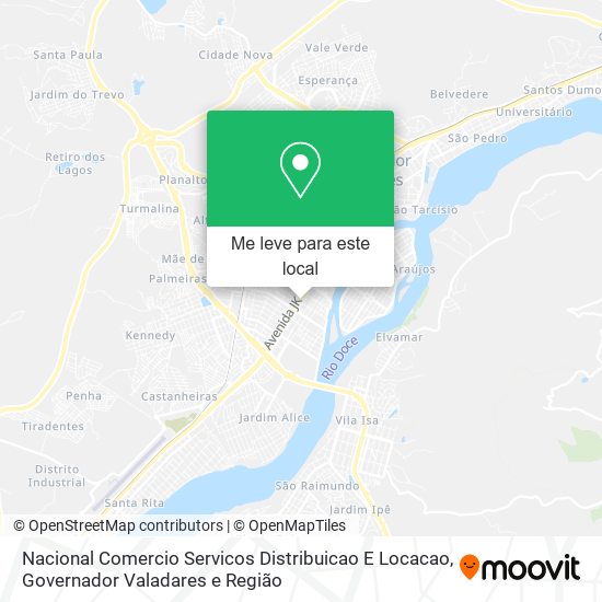 Nacional Comercio Servicos Distribuicao E Locacao mapa