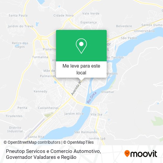 Pneutop Servicos e Comercio Automotivo mapa