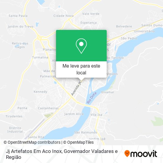 Jj Artefatos Em Aco Inox mapa