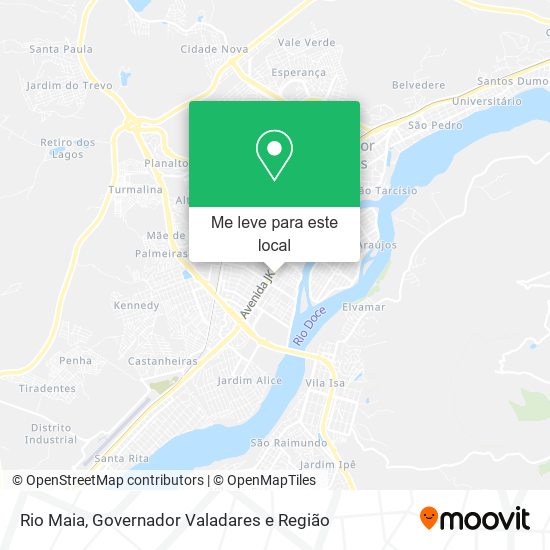 Rio Maia mapa