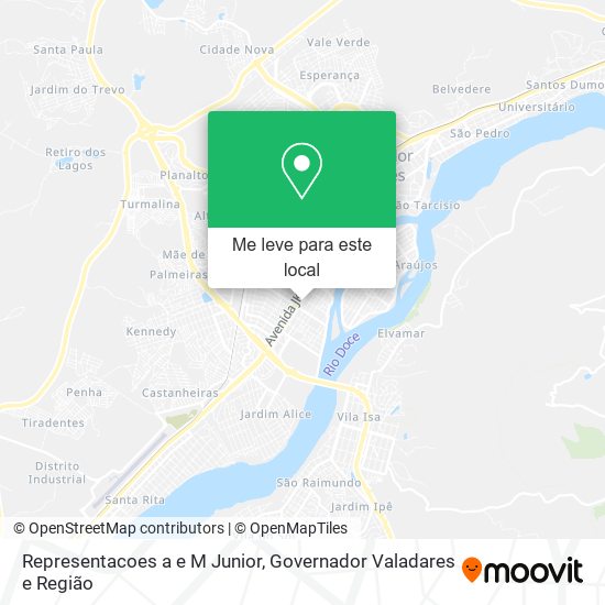 Representacoes a e M Junior mapa