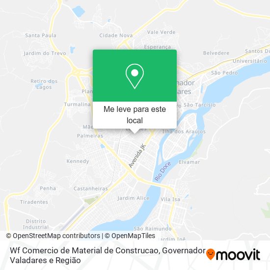 Wf Comercio de Material de Construcao mapa