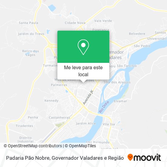 Padaria Pão Nobre mapa