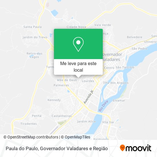 Paula do Paulo mapa
