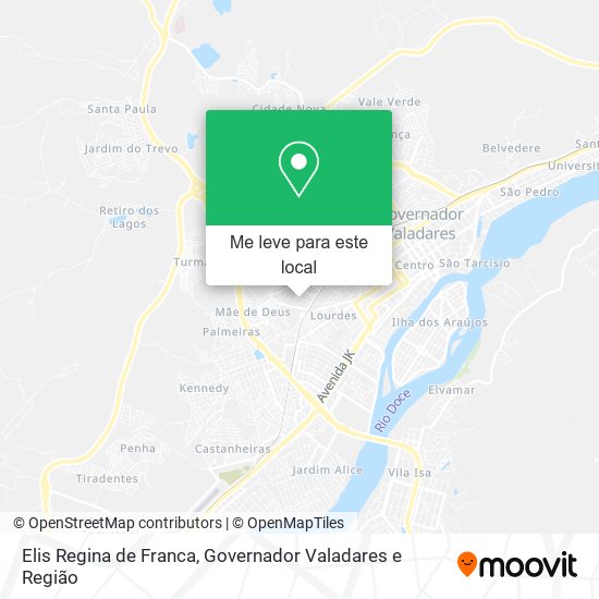 Elis Regina de Franca mapa