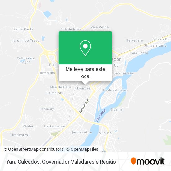 Yara Calcados mapa