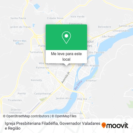 Igreja Presbiteriana Filadélfia mapa