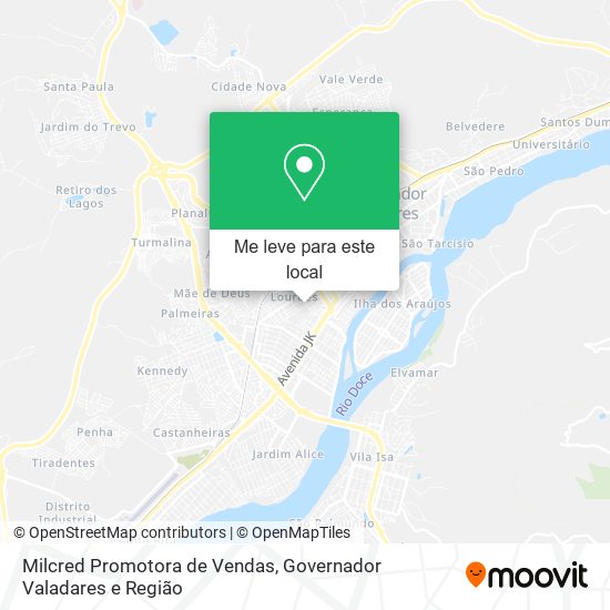 Milcred Promotora de Vendas mapa