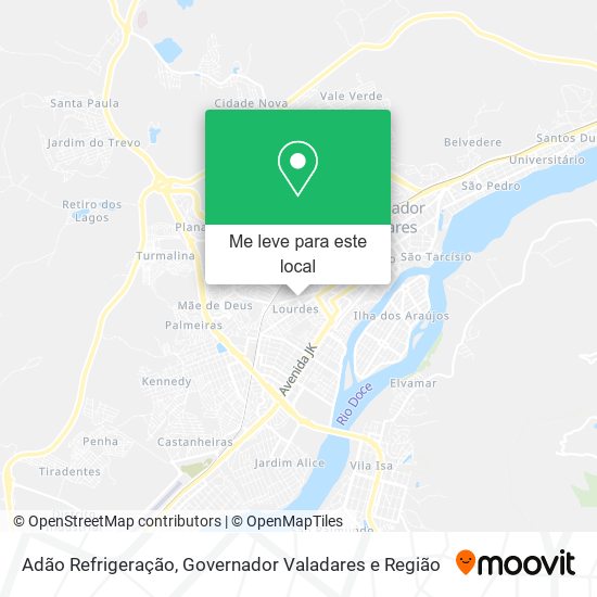 Adão Refrigeração mapa