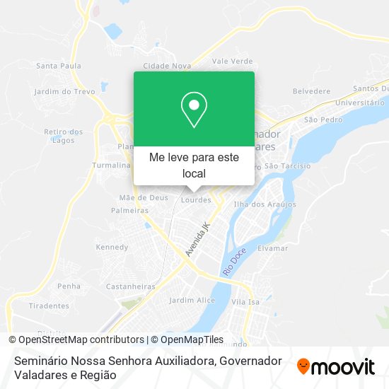 Seminário Nossa Senhora Auxiliadora mapa