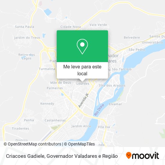 Criacoes Gadiele mapa