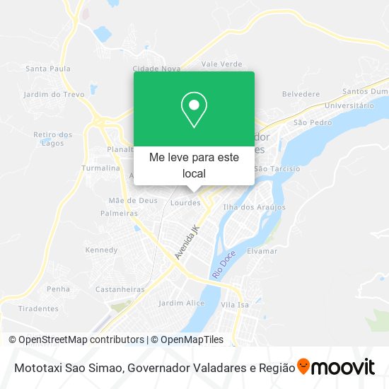 Mototaxi Sao Simao mapa