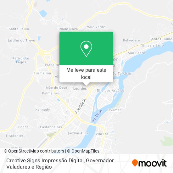 Creative Signs Impressão Digital mapa