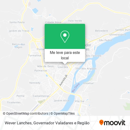 Wever Lanches mapa