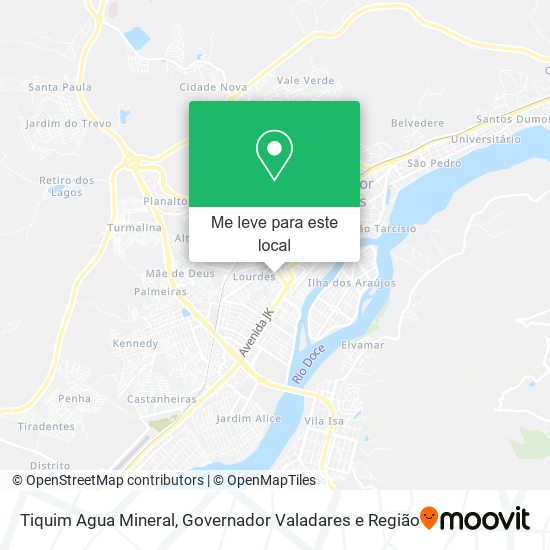 Tiquim Agua Mineral mapa