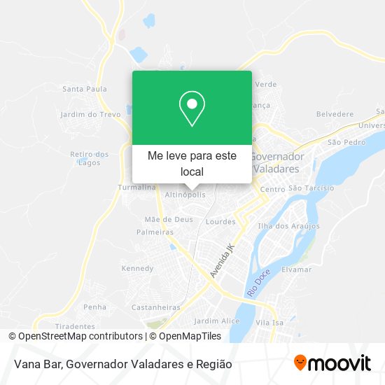 Vana Bar mapa