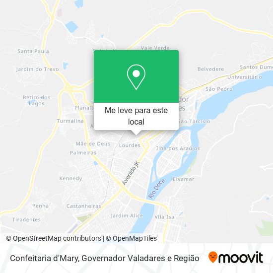 Confeitaria d'Mary mapa