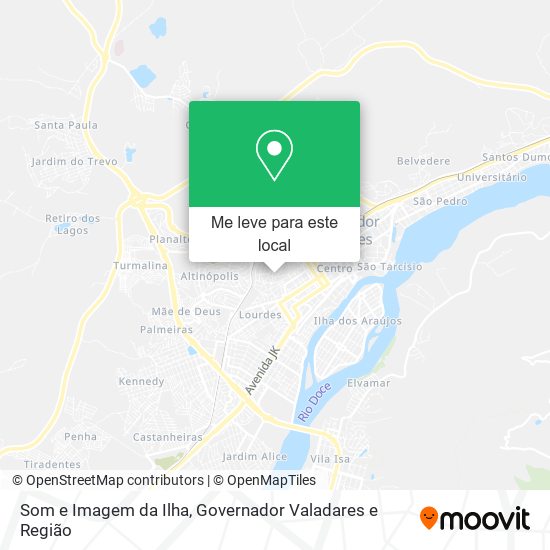 Som e Imagem da Ilha mapa