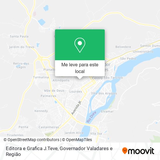 Editora e Grafica J.Teve mapa