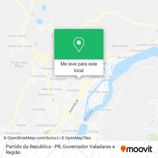 Partido da Republica - PR mapa