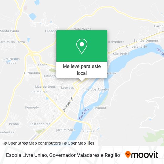 Escola Livre Uniao mapa