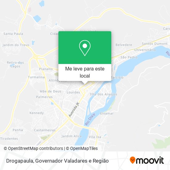 Drogapaula mapa