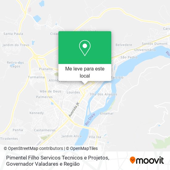 Pimentel Filho Servicos Tecnicos e Projetos mapa