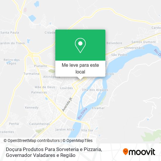 Doçura Produtos Para Sorveteria e Pizzaria mapa