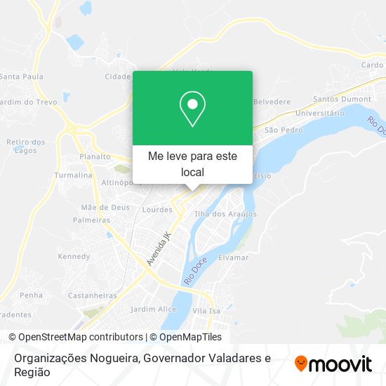 Organizações Nogueira mapa