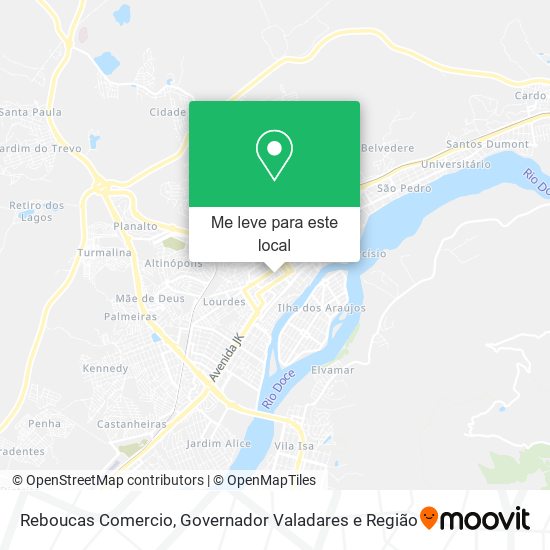 Reboucas Comercio mapa