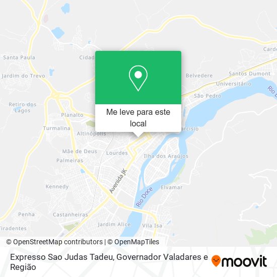 Expresso Sao Judas Tadeu mapa