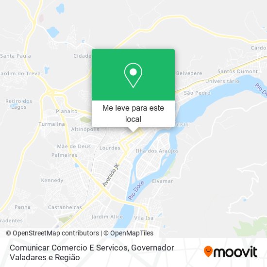 Comunicar Comercio E Servicos mapa