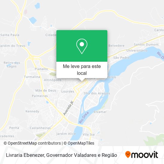 Livraria Ebenezer mapa