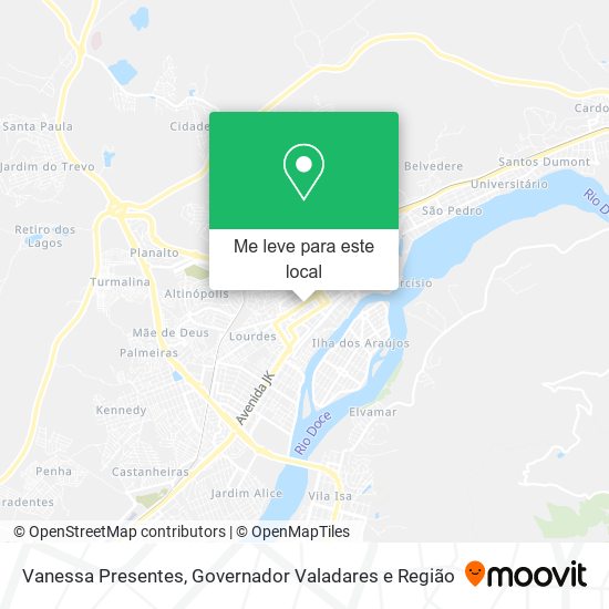 Vanessa Presentes mapa