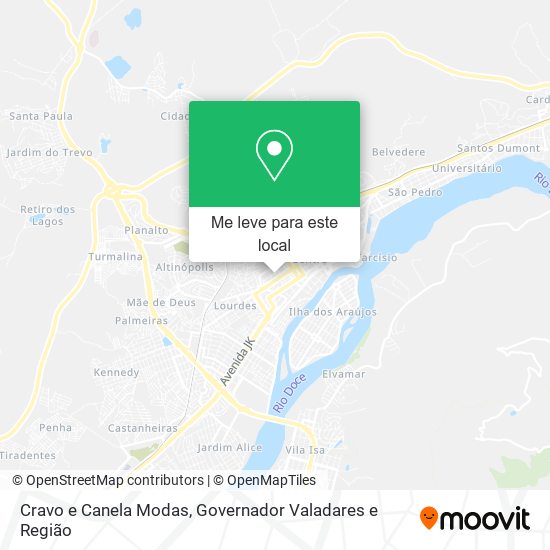 Cravo e Canela Modas mapa