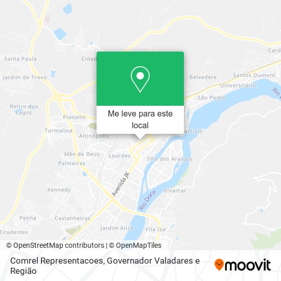Comrel Representacoes mapa
