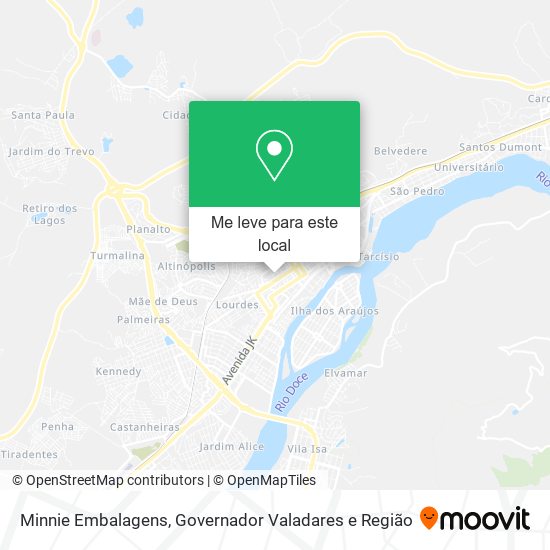 Minnie Embalagens mapa