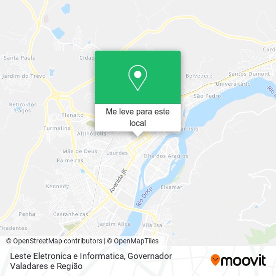 Leste Eletronica e Informatica mapa