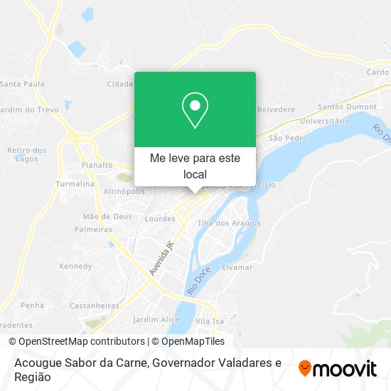 Acougue Sabor da Carne mapa