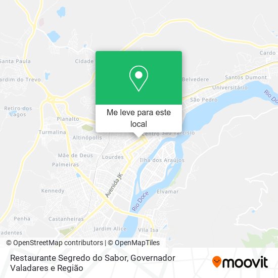 Restaurante Segredo do Sabor mapa