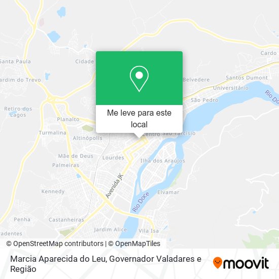 Marcia Aparecida do Leu mapa