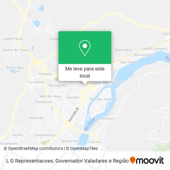 L G Representacoes mapa