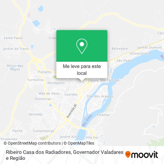 Ribeiro Casa dos Radiadores mapa