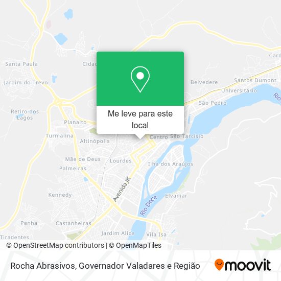 Rocha Abrasivos mapa